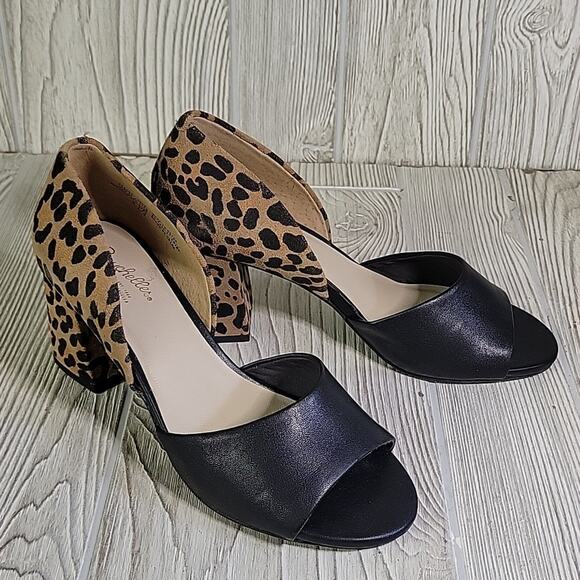 Seychelles Shabby Chic Leopard Heeled Sandals Womens Size 6.5 NEW - Picture 2 of 15